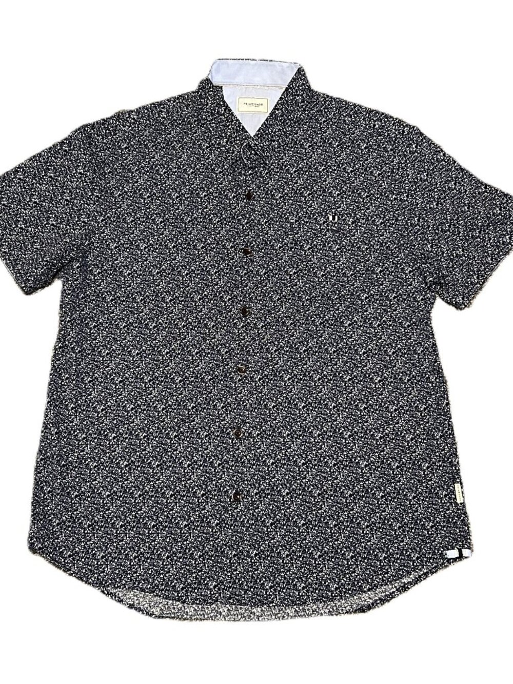 Smart Casual 7Diamonds Short-sleeve Shirt #SMK-6577 Quite Night Men's Medium
